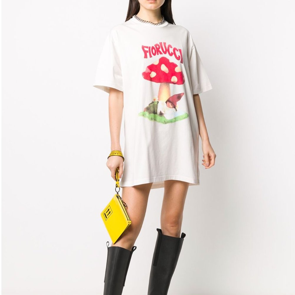 Fiorucci Woodland Mushroom T-Shirt Dress